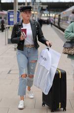 LUCY FALLON and KATIE MCGLYNN Arrives at a Train to London 09/09/2019