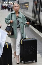 LUCY FALLON and KATIE MCGLYNN Arrives at a Train to London 09/09/2019