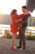 LUCY HALE and Zane Holtz on the Set of Katy Keene in New York 09/16/2019