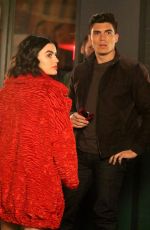 LUCY HALE and Zane Holtz on the Set of Katy Keene in New York 09/19/2019