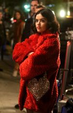 LUCY HALE and Zane Holtz on the Set of Katy Keene in New York 09/19/2019