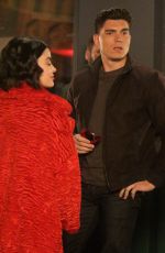 LUCY HALE and Zane Holtz on the Set of Katy Keene in New York 09/19/2019