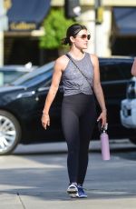 LUCY HALE Heading to a Gym in Studio City 09/04/2019