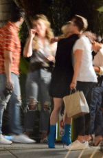 LUCY HALE Oot for Dinner with Friends in Los Angeles 09/06/2019