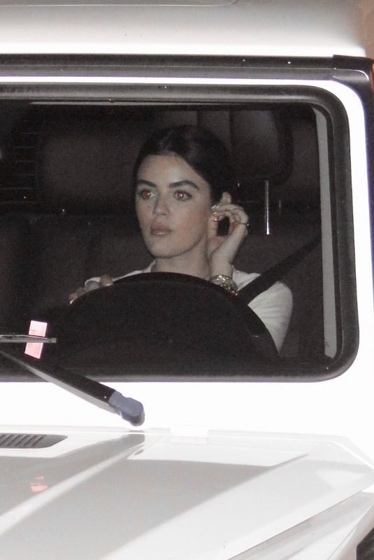 LUCY HALE Oot for Dinner with Friends in Los Angeles 09/06/2019