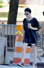 LUCY HALE Out for Ice Coffee in New York 09/21/2019