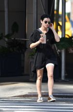 LUCY HALE Out for Ice Coffee in New York 09/21/2019