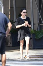 LUCY HALE Out for Ice Coffee in New York 09/21/2019