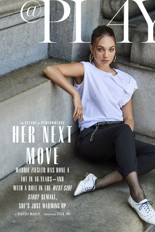 MADDIE ZIEGLER in Marie Claire Magazine, October 2019