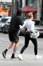 MADELAINE PETSCH and Travis Mills Out in Los Angeles 09/28/2019
