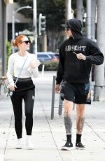 MADELAINE PETSCH and Travis Mills Out in Los Angeles 09/28/2019