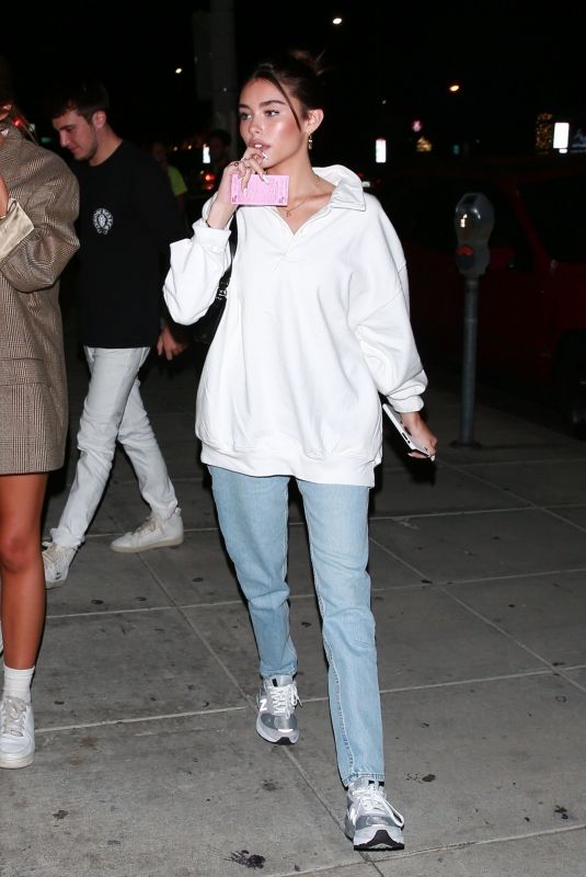 MADISON BEER Leaves Matsuhisa in Los Angeles 09/20/2019
