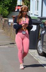 MAISIE SMITH in Tights Leaves Eastenders Studios 08/27/2019