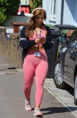 MAISIE SMITH in Tights Leaves Eastenders Studios 08/27/2019