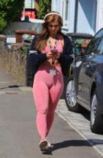 MAISIE SMITH in Tights Leaves Eastenders Studios 08/27/2019