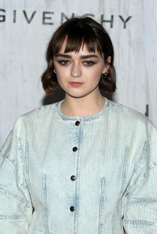 MAISIE WILLIAMS at Givenchy Show at Paris Fashion Week 09/29/2019