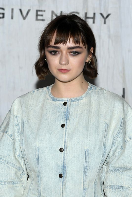 MAISIE WILLIAMS at Givenchy Show at Paris Fashion Week 09/29/2019
