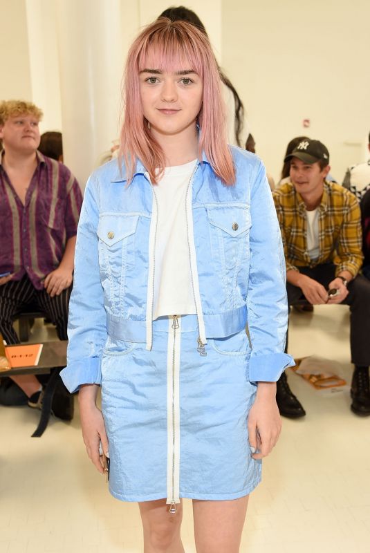 MAISIE WILLIAMS at Helmut Lang Show at New York Fashion Week 09/07/2019