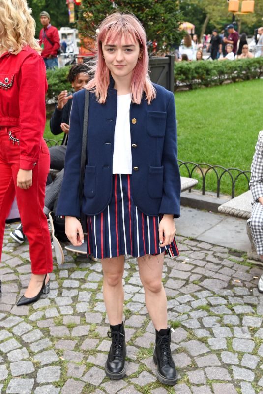 MAISIE WILLIAMS at Thom Browne The Officepeople Performance Installation at New York Fashion Week 09/07/2019