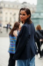 MALIKA MENARD Arrives at Guy Laroche Show at Paris Fashion Week 09/25/2019