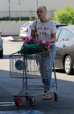 MALIN AKERMAN Out Shopping in Glendale 09/02/2019