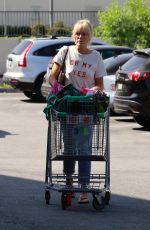 MALIN AKERMAN Out Shopping in Glendale 09/02/2019