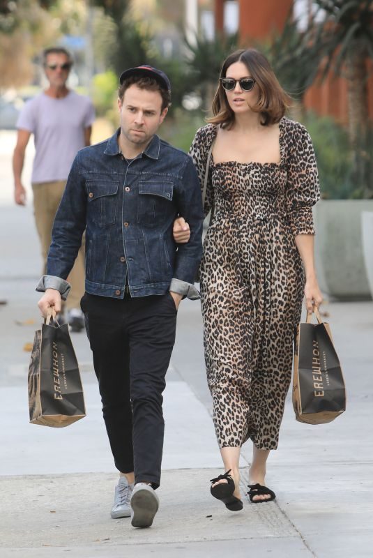 MANDY MOORE Leaves Erewhon Market in West Hollywood 09/19/2019