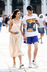 MARGARET QUALLEY and Pete Davidson Out in Venice 09/02/2019