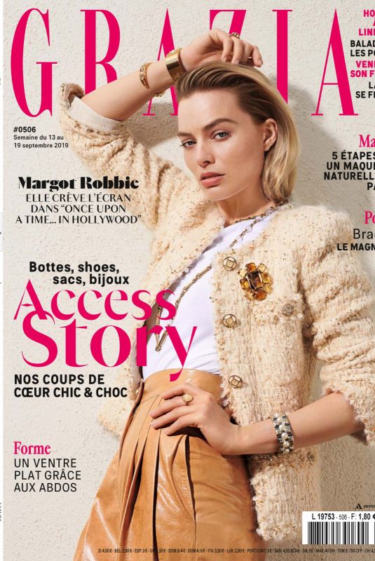 MARGOT ROBBIE in Grazia Magazine, September 2019