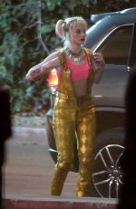 MARGOT ROBBIE on the Set of Birds of Prey in Los Angeles 09/05/2019
