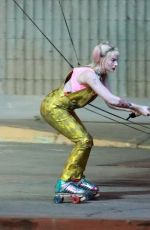 MARGOT ROBBIE on the Set of Birds of Prey in Los Angeles 09/05/2019