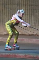 MARGOT ROBBIE on the Set of Birds of Prey in Los Angeles 09/05/2019