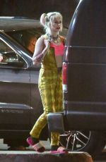 MARGOT ROBBIE on the Set of Birds of Prey in Los Angeles 09/05/2019