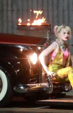 MARGOT ROBBIE on the Set of Birds of Prey in Los Angeles 09/12/2019