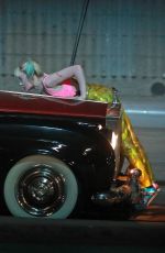MARGOT ROBBIE on the Set of Birds of Prey in Los Angeles 09/12/2019