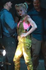 MARGOT ROBBIE on the Set of Birds of Prey in Los Angeles 09/17/2019