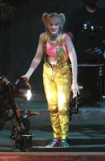 MARGOT ROBBIE on the Set of Birds of Prey in Los Angeles 09/17/2019