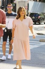 MARISKA HARGITAY on the Set of Law and Erder: Special Victims Unit in New York 09/03/2019