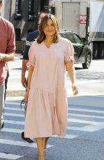 MARISKA HARGITAY on the Set of Law and Erder: Special Victims Unit in New York 09/03/2019