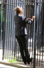 MARISKA HARGITAY on the Set of Law and Erder: Special Victims Unit in New York 09/04/2019
