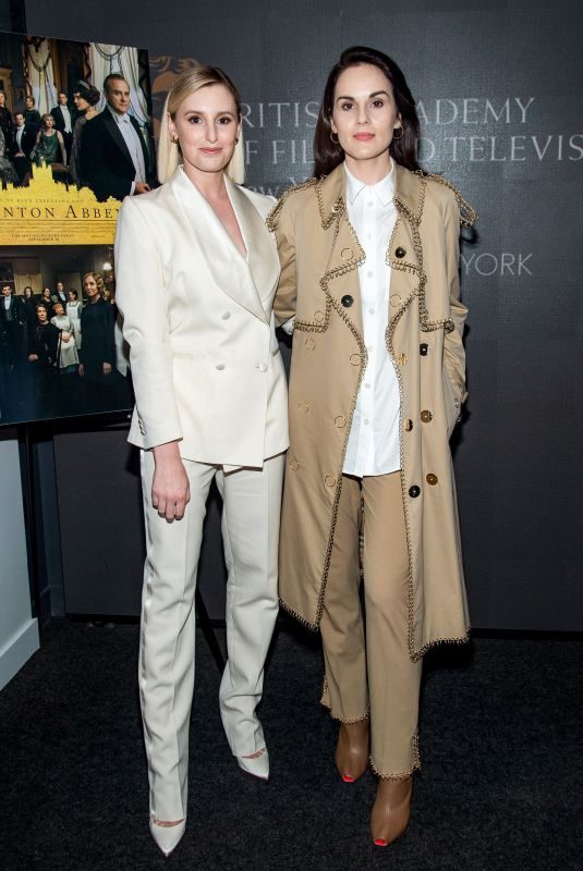 MICHELLE DOCKERY and LAURA CARMICHAEL at Bafta Downton Abbey Screening in New York 09/16/2019