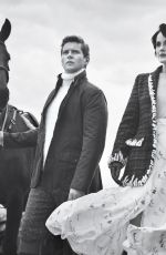 MICHELLE DOCKERY, LAURA CARMICHAEL and Allen leech in Town & Country Magazine, October 2019