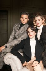MICHELLE DOCKERY, LAURA CARMICHAEL and Allen leech in Town & Country Magazine, October 2019