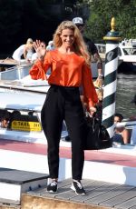 MICHELLE HUNZIKER Out at 76th Venice Film Festival 08/31/2019