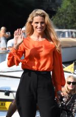 MICHELLE HUNZIKER Out at 76th Venice Film Festival 08/31/2019