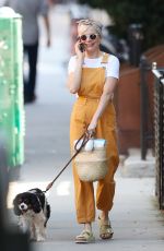 MICHELLE WILLIAMS Out with her Dog in New York 09/15/2019