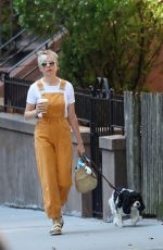 MICHELLE WILLIAMS Out with her Dog in New York 09/15/2019