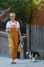 MICHELLE WILLIAMS Out with her Dog in New York 09/15/2019