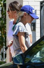 MILA KUNIS Show New Blonde Hair Out in Los Angeles 09/23/2019