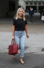 MOLLIE KING Leaves BBC Studios in London 09/09/2019